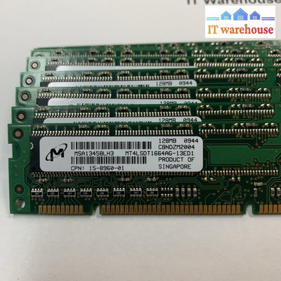 (1 x )  MICRON 128MB SDRAM PC133 CL3 16X16 4CHIPS 168PIN DIMM NON-ECC RAM MEMORY