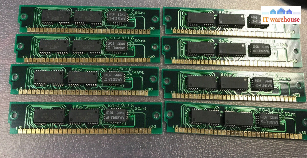1 x NEC 256KB3J 256 KB 80 ns 30-pin SIMM parity RAM module