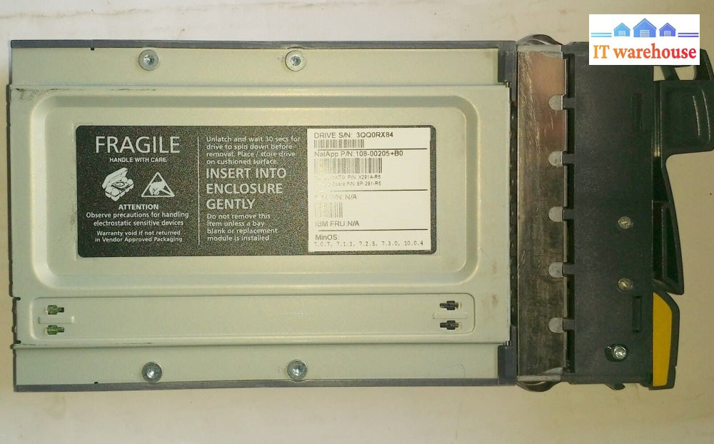 1 x NetApp ST3450856FC 108-00205 450GB 3.5" 15K FC 9CL004-038 NQ08 w/ Tray @@@