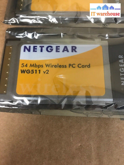 1 x Netgear 54 Mbps Wireless PC Card WG511  V2 for laptop etc. @@@