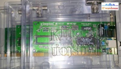 1 x New ~ Kingston KNE-20BT ISA 10BaseT BNC/RJ45 16 Bit ISA Ethernet Card (Qty)