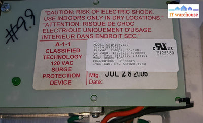 1 X Oem Open Chassis Mode Surge/Noise Protection Module Oe4M15Wv120 (120V 15A)