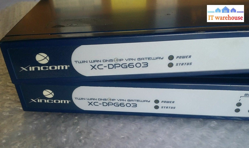 1 x  Xincom XC-DPG603 Twin WAN DNS to IP VPN Gateway  (w/ AC adapter)