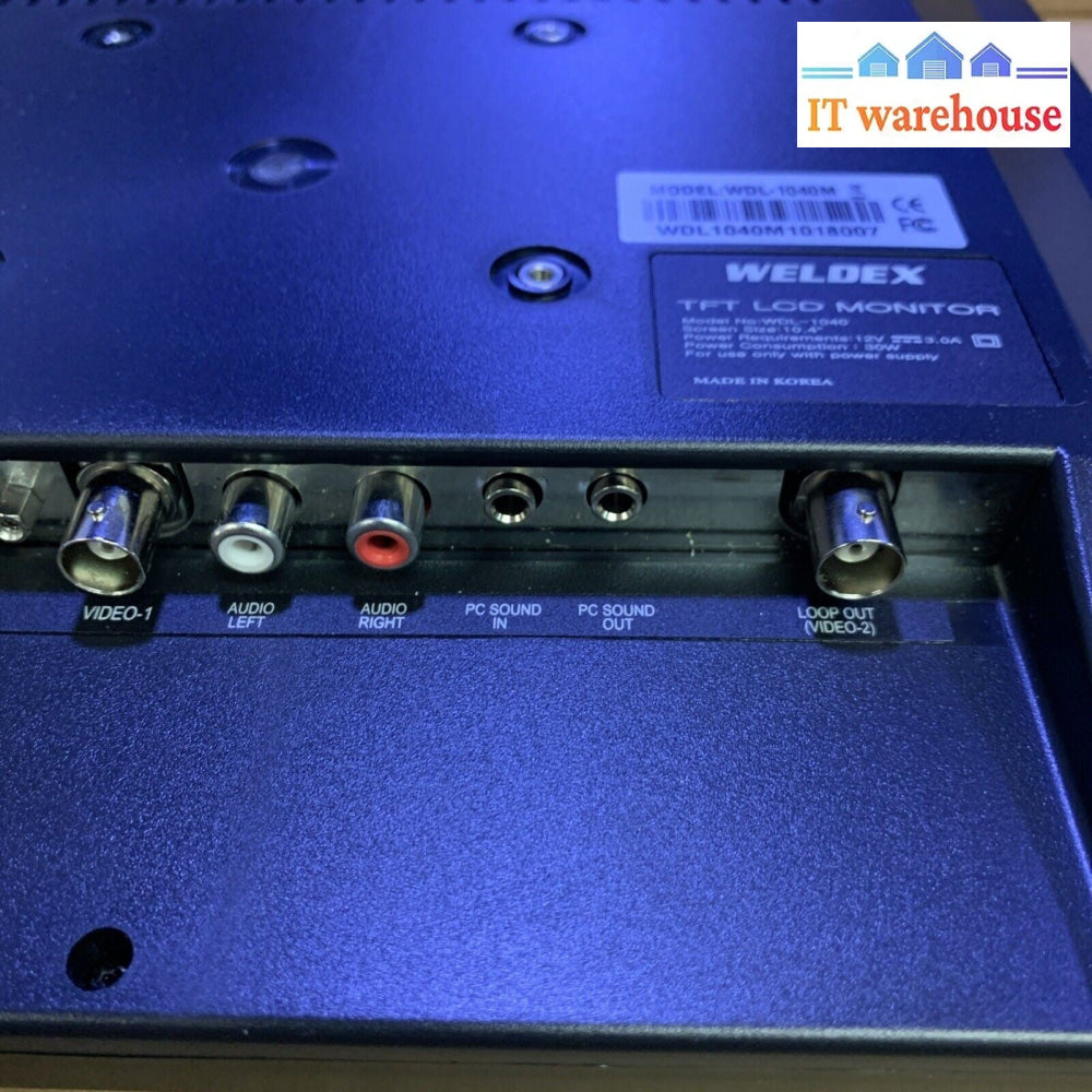 10.4''  WELDEX WDL-1040M LCD TFT  800X600 COLOR MONITOR PANEL