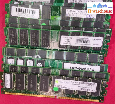 10 x mixed Desktop 1GB PC3200 400mhz  DDR-400 RAM Memory Module