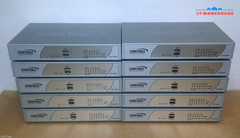 *10x Dell SonicWALL TZ210 Network Security Appliance Firewall APL20-063 W/AC