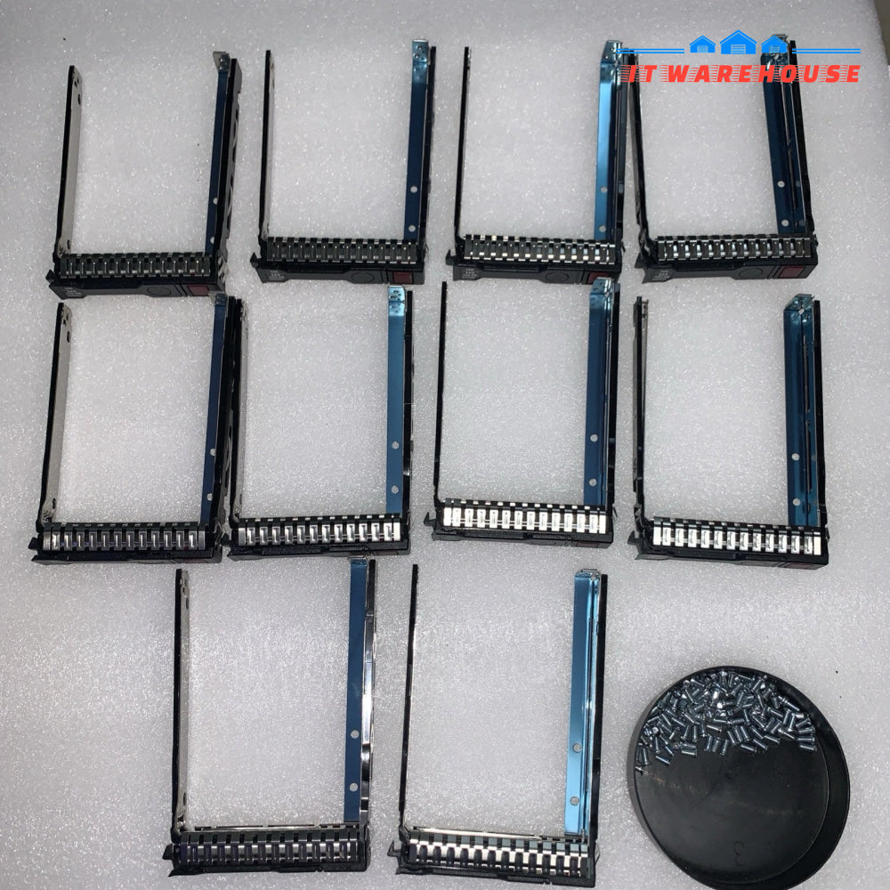 (10x) HP DL380P DL380 DL360 G8 G9 2.5’’ HDD Tray Caddy 651687-001 6516 + screws