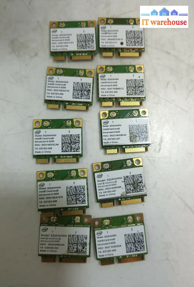 - 10x Intel  622ANHMW Mini PCIe Wireless Card For toughbook CF-30 @@@