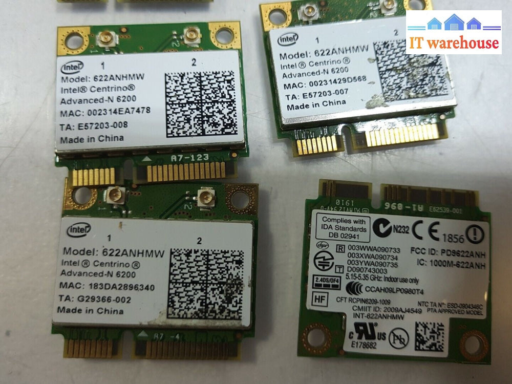 - 10x Intel  622ANHMW Mini PCIe Wireless Card For toughbook CF-30 @@@