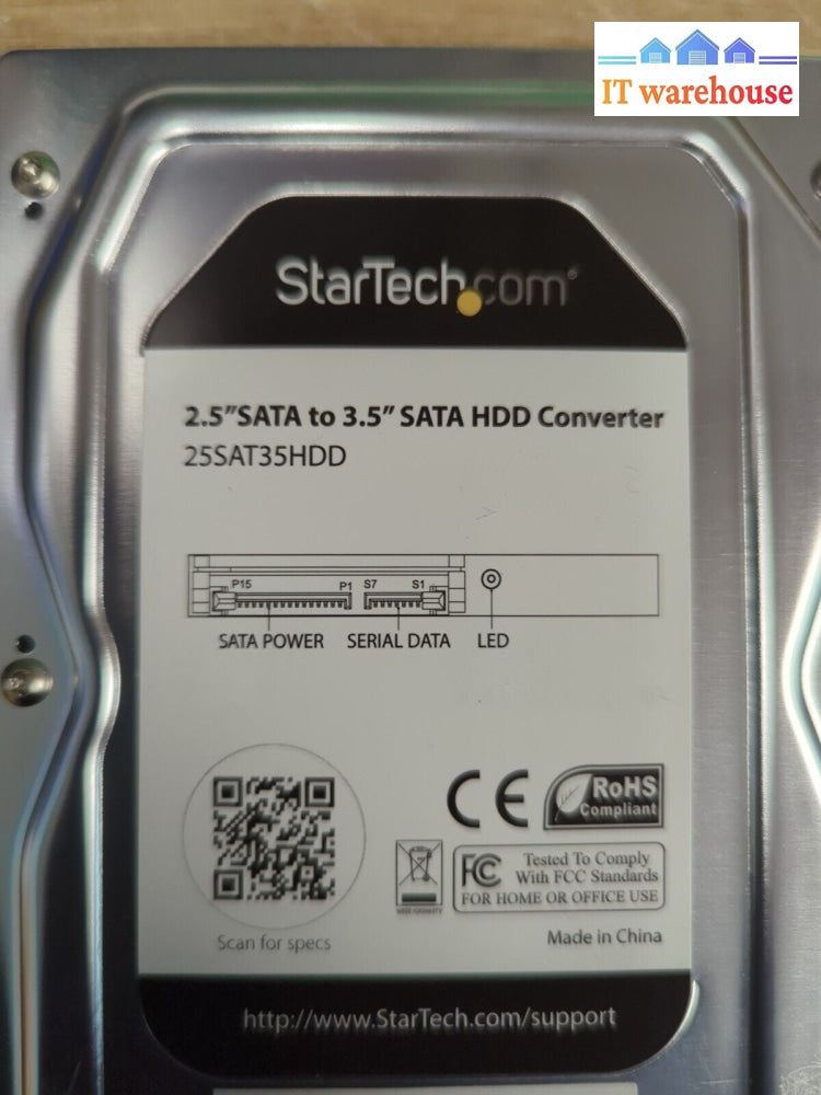 10x StarTech 2.5" SATA to 3.5" SATA HDD Converter  25SAT35HDD Tested -