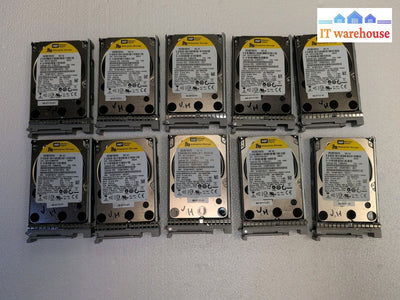10x WD XE WD3001BKHG 300 GB SAS 2.5"  Server Drive W/Caddy A03-D300GA2 Tested -
