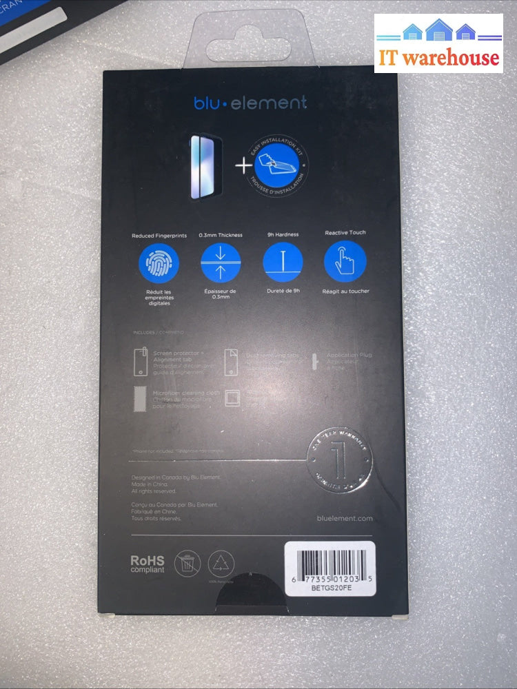 (11 x) Blu Element 3D Curved Glass Screen Protector for Galaxy 20 20 Fan Edition