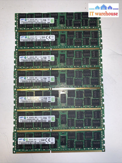 112GB =7x 16GB Samsung PC3-12800R M393B2G70BH0-YK0 (ECC REG Server) Memory