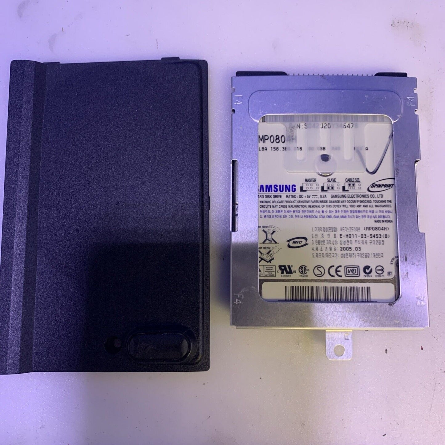 (Windows XP SP3) 80G Hard Drive/caddy cover 4 Toshiba Satellite A50 (1000+ days)