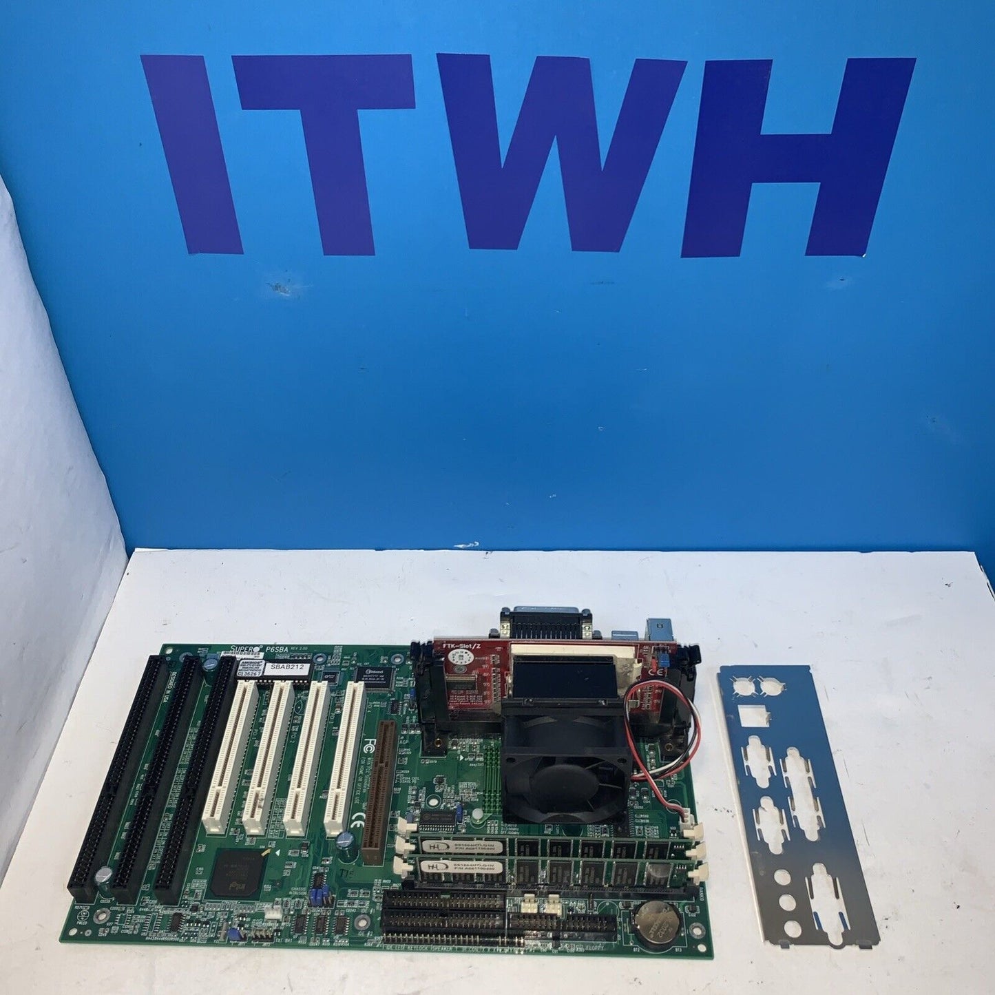 Grade A ~ Super Micro Computer P6SBA Motherboard Intel P3 1000MHZ CPU