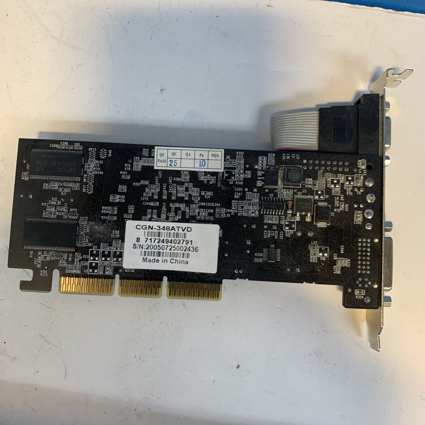 NVIDIA GEFORCE FX5200 AGP video card