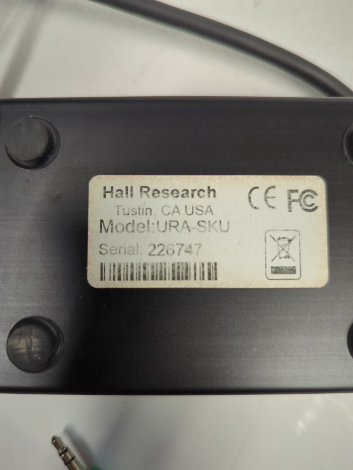 Hall Research URA-SKU Audio/Video over UTP Receiver 1920x1200 W/Cable -