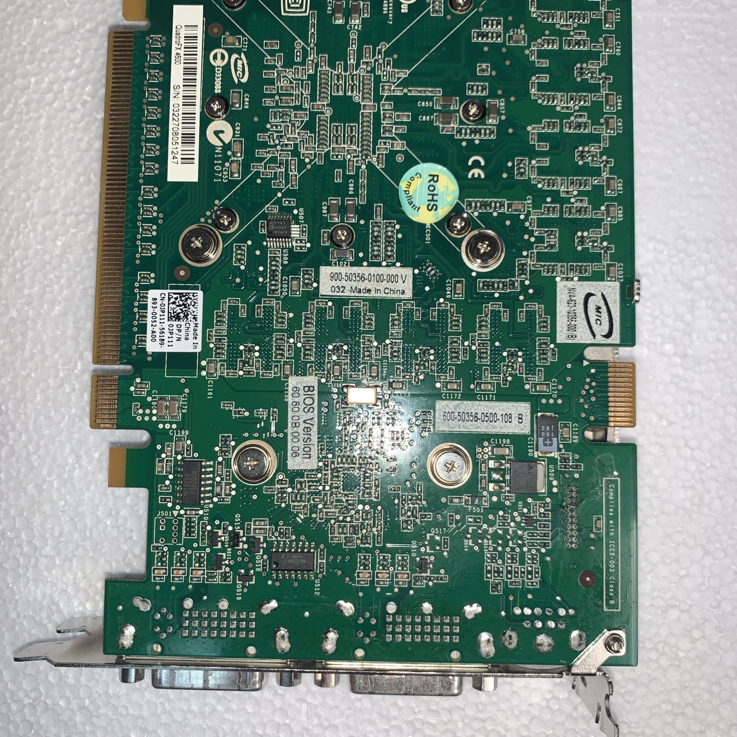 Dell Nvidia Quadro FX 4600 Graphics Card 512MB PCI-E x16