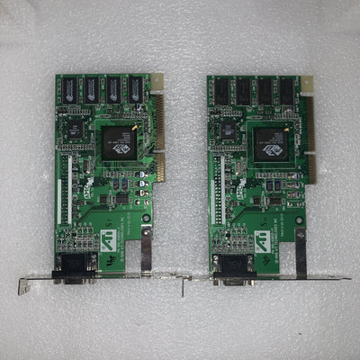 (2x) 1998 Vintage ATI 109-49800-11 Video Card Rage Pro Turbo AGP 0125-21000