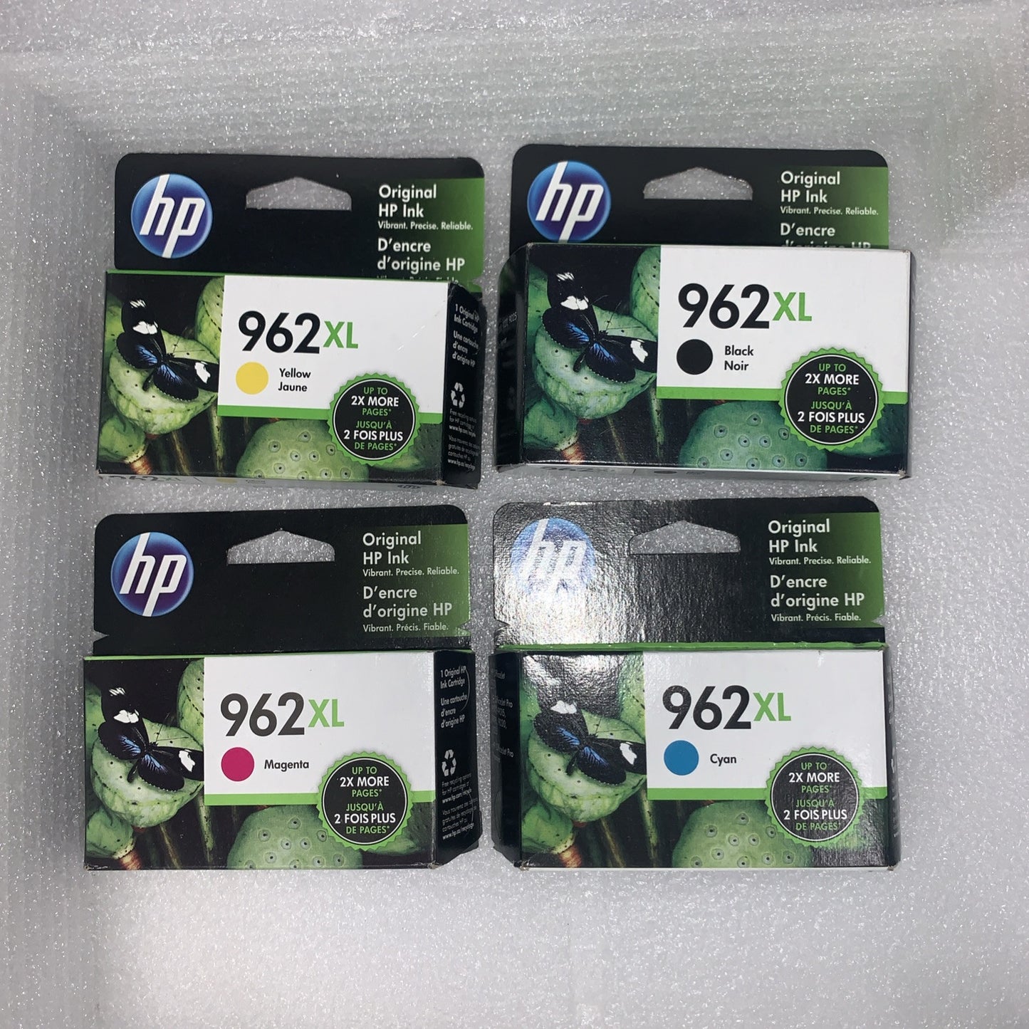 HP 962XL Genuine Black, Cyan, Magenta And Yellow Ink Cartridges set