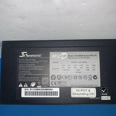 Seasonic M12D 850W (SS-850EM) 20+4/ 4+4/ four 6+2 PCI-E Power supply