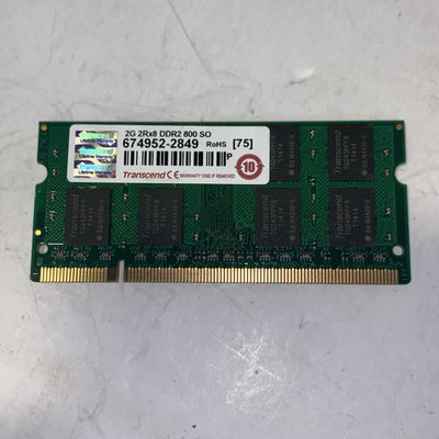 Transcend 2GB 2RX8 DDR2 800  PC6400 800MHZ laptop memory