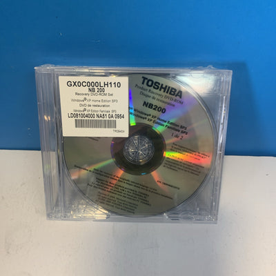 Toshiba NB200-006 Windows XP Home SP3 Operating System Disc