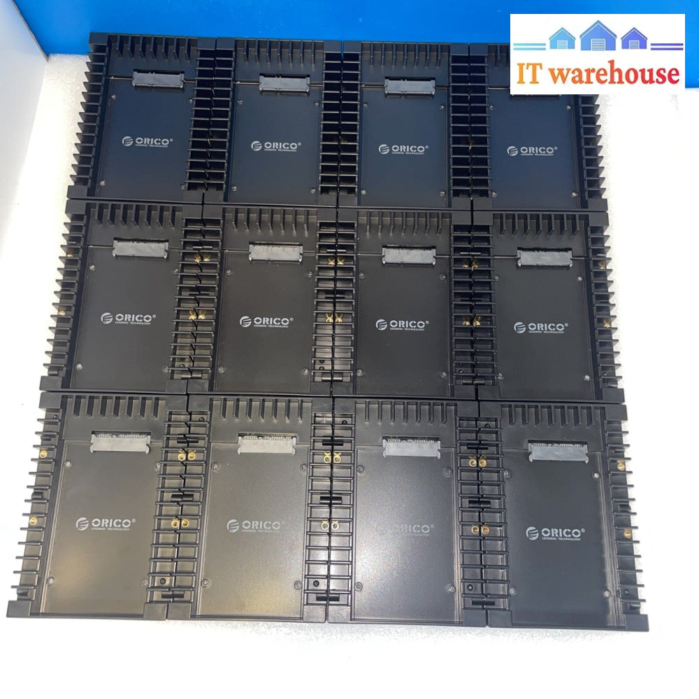 12×  ORICO 1125SS 2.5" to 3.5" HDD Adapter SSD Hard Drive Caddy + Screws