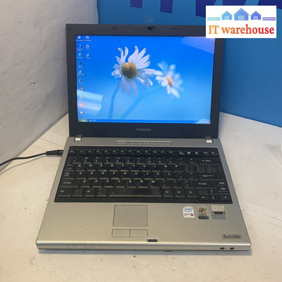 12’’ Toshiba Satellite U200 2-Core 1.6GHZ 1GB 250GB Windows XP pro (Bad Audio)