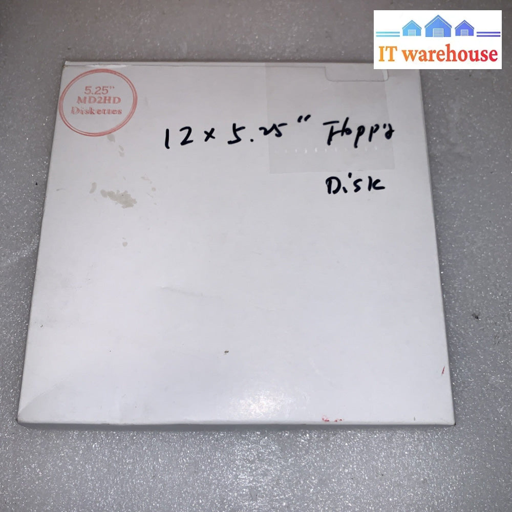 12x  MD2-HD Blank 5 1/4 5.25 Floppy Diskettes Disk + Box + Sleeves