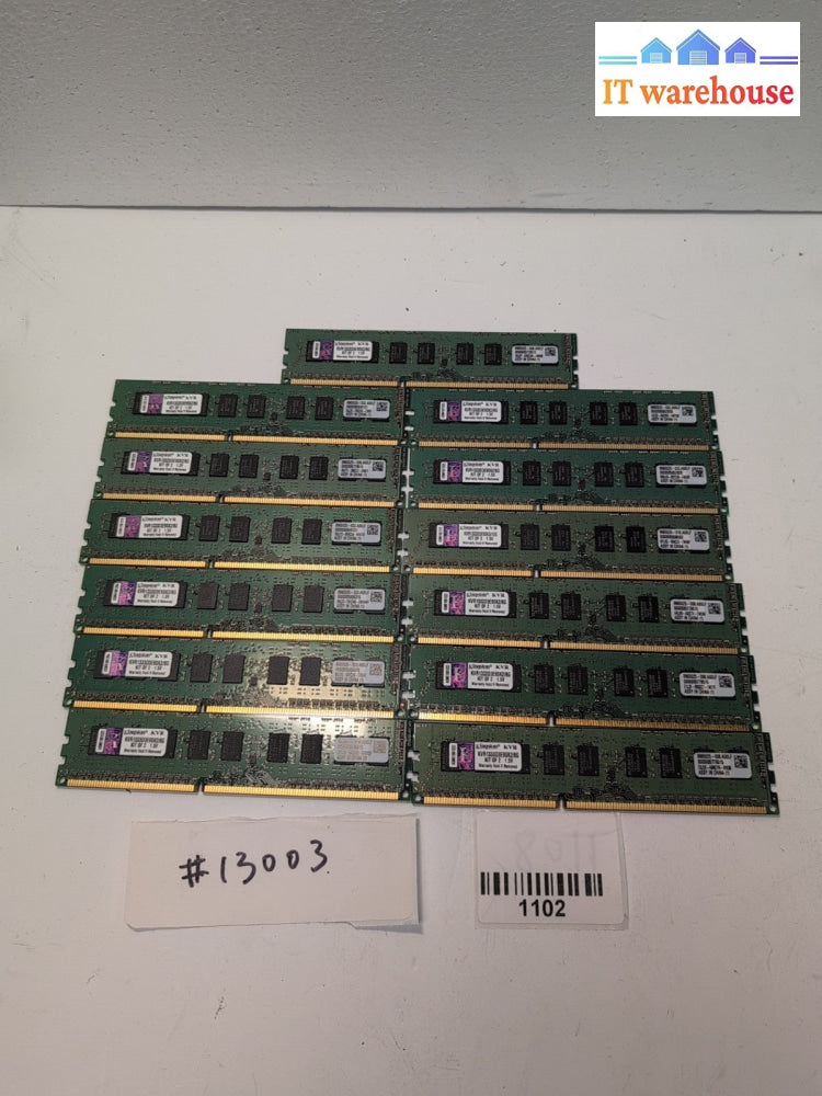 13x 4GB Kingston  KVR1333D3E9SK2/8G Kit of 2 PC3-10600 DDR3 ECC Server RAM -