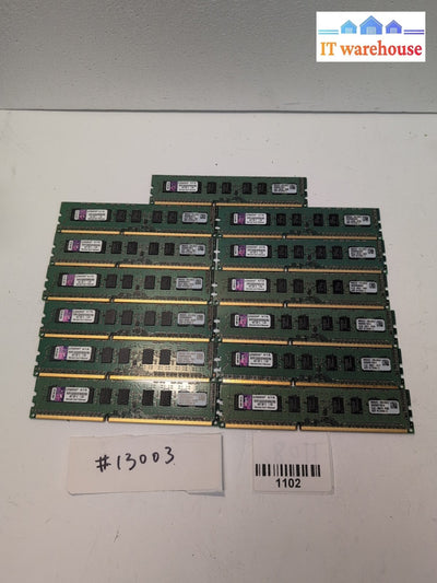 13x 4GB Kingston  KVR1333D3E9SK2/8G Kit of 2 PC3-10600 DDR3 ECC Server RAM -