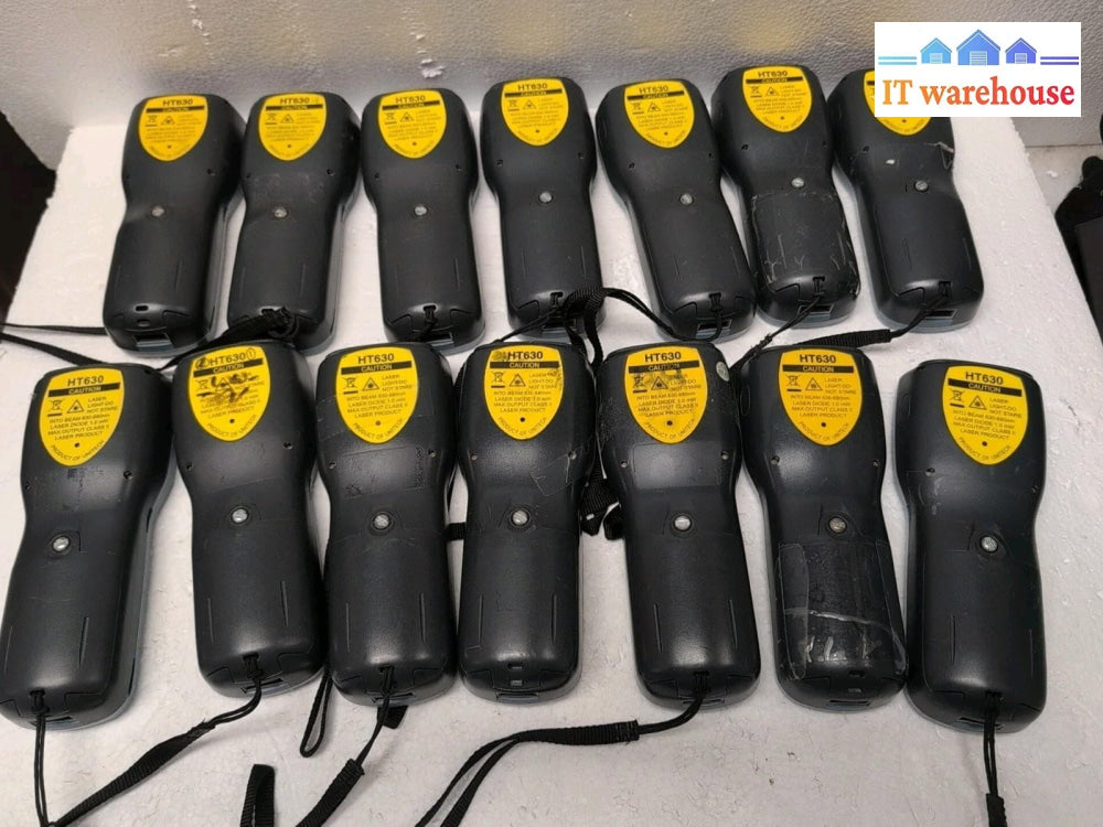 14x  UNITECH  HT630 DATA COLLECTION TERMINAL SCANNER W/Battery (AS IS, *Read) -
