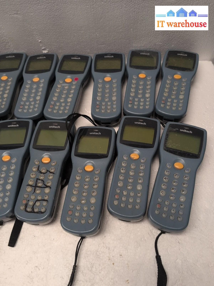 14x  UNITECH  HT630 DATA COLLECTION TERMINAL SCANNER W/Battery (AS IS, *Read) -