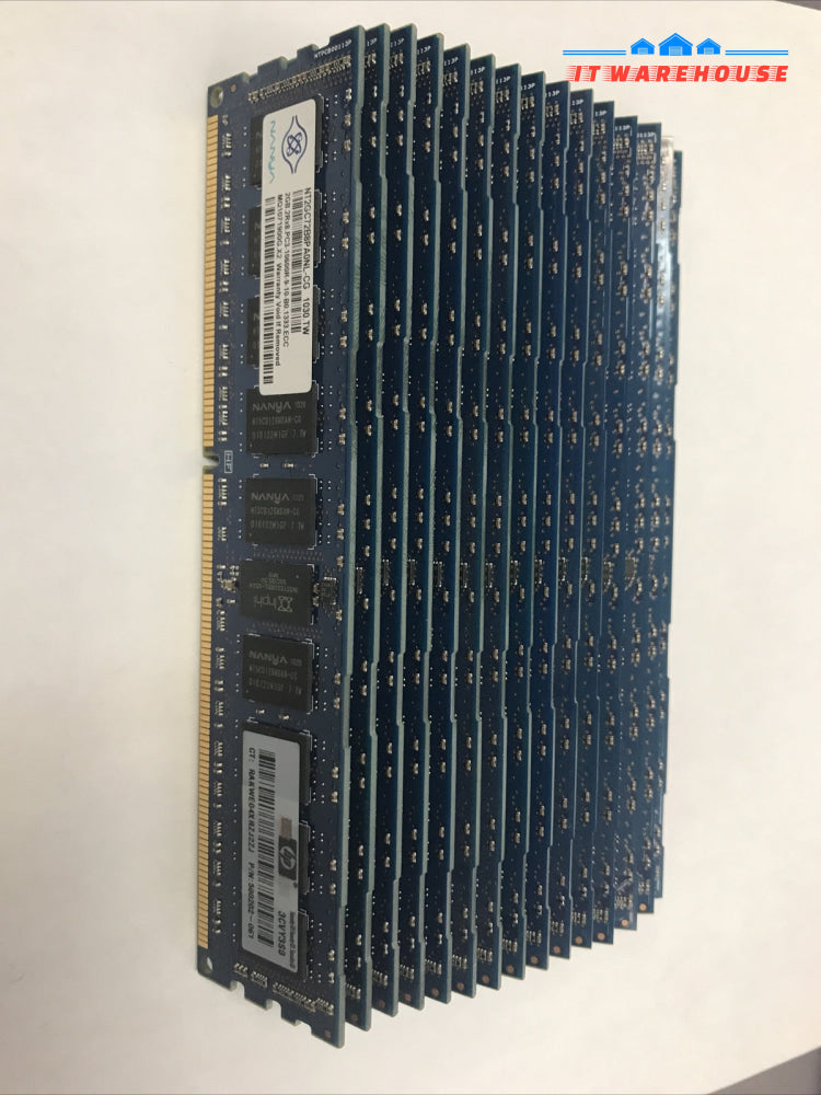 16 x HP / Nanya 2GB ECC RAM 2Rx8 PC3-10600R  500202-061 / NT2GC72B8PAONL-CG RAM