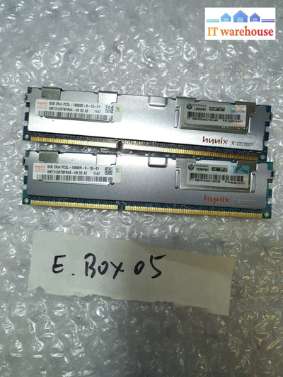 - 16GB (2 x 8GB) HYNIX PC3L-10600R 2Rx4 1333MHz SERVER RAM HMT31GR7BFR4A-H9