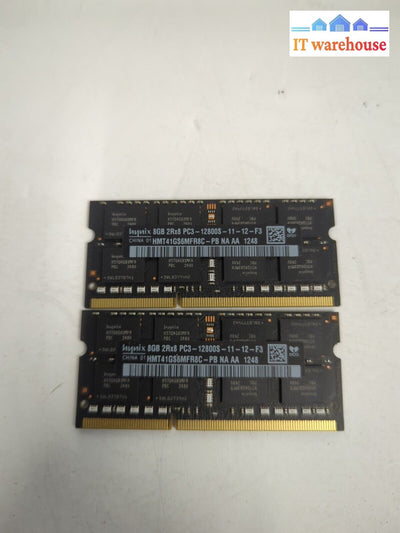 16GB (2x 8GB) SK Hynix HMT41GS6MFR8C-PB 2Rx8 PC3-12800S RAM for iMac Tested