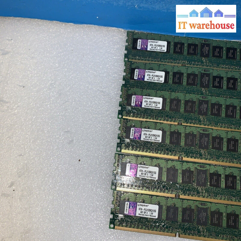 16GB =4x 4GB KTH-PL313SK3/12G Kingston PC3-10600 DDR3-1333MHz ECC Reg server Ram