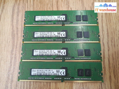 16GB =4x4GB SK hynix PC4-2133P DDR4-2133 ECC RDIMM HMA451R7MFR8N-TF (Not for PC)
