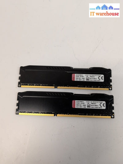 16GB (8GBx2) Kingston HyperX FURY (HX318C10FBK2/16) DDR3 SDRAM Memory  tested -