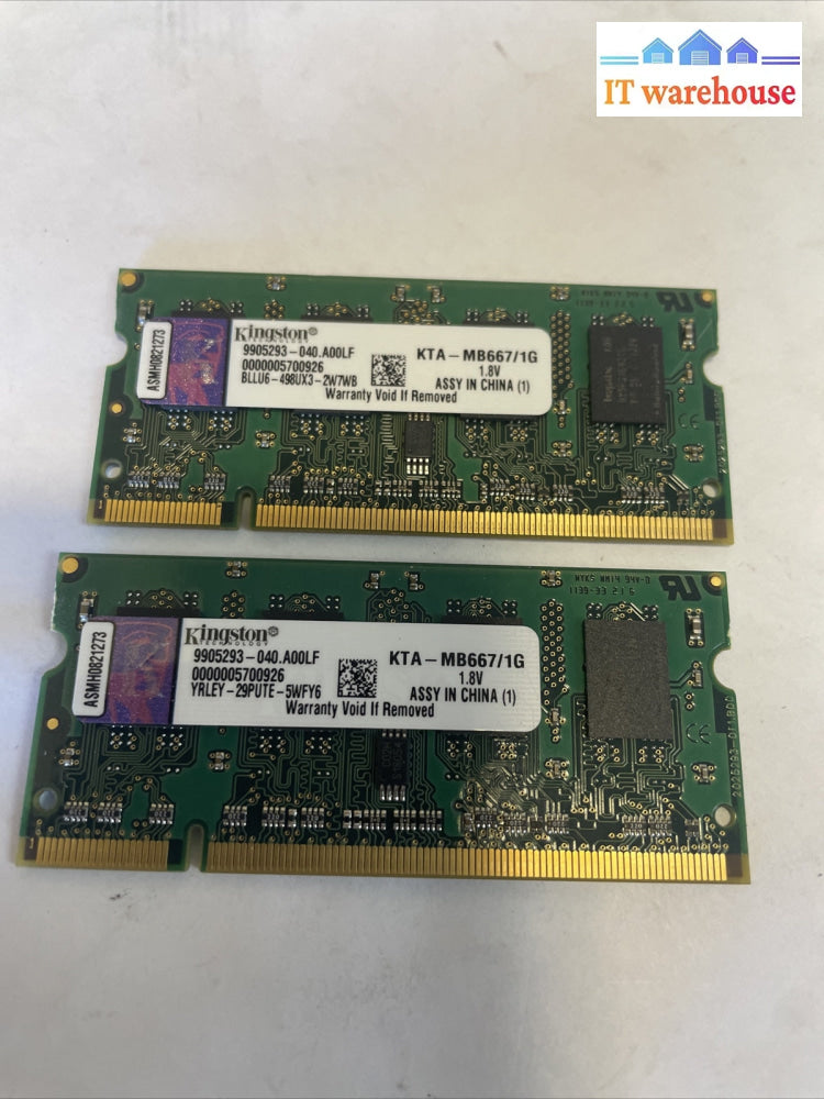17 inch iMac Kingston - KTA-MB667/1G 1GB DDR2 5300 667mhz Ram