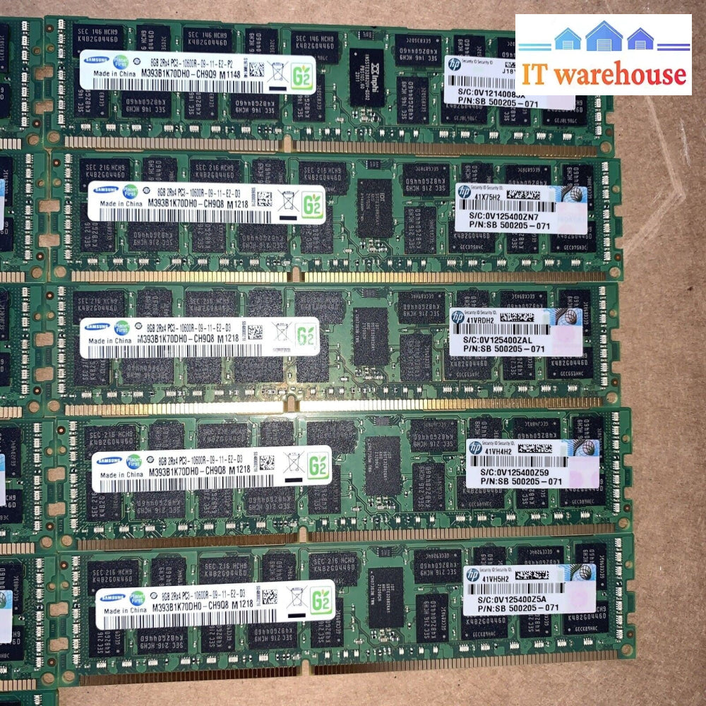 (17x) 8GB Samsung M393B1K70DH0-CH9Q8 PC3L-10600R ECC REG (SERVER RAM)