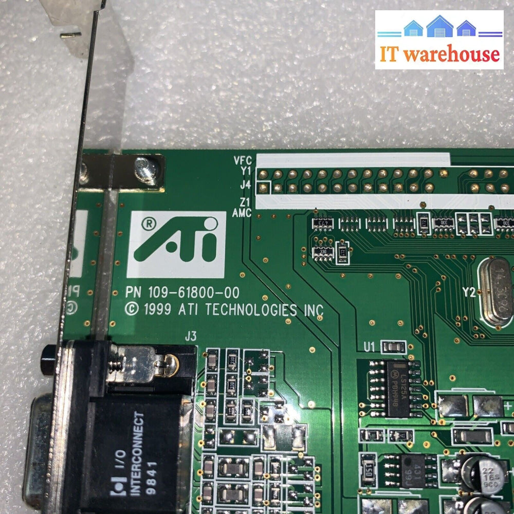 1999 ATI TECHNOLOGIES 109-61800-00 PCI GRAPHICS VIDEO CARD