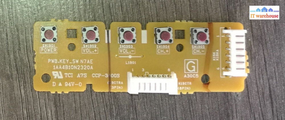 +1AA4B10N2320A SANYO DP32649-01 DP42849 TV TELEVISION BUTTON ASSEMBLY BOARD