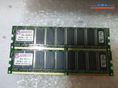 - 1GB (2X512MB) Kingston KTA-G5400E/1G  APPLE DDR400 ECC  Memory 