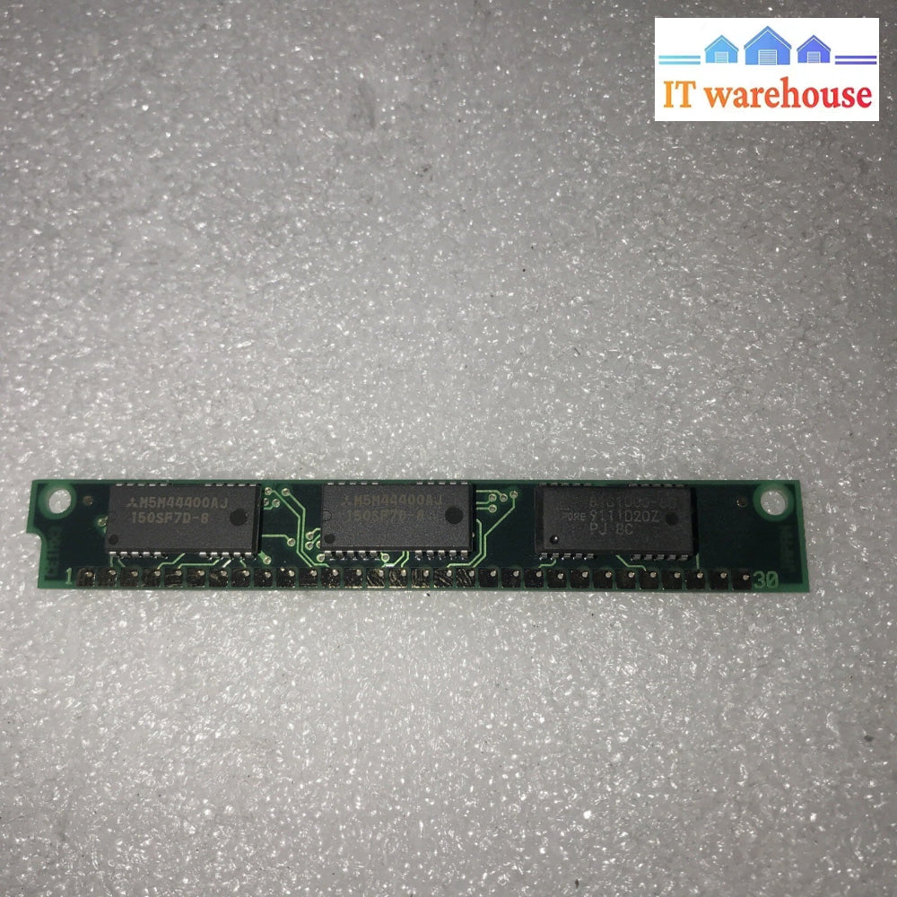 1MB Simm 30-pin 70ns 3-Chip  (2x M5M44400AJ) (1x  81C1000-80)