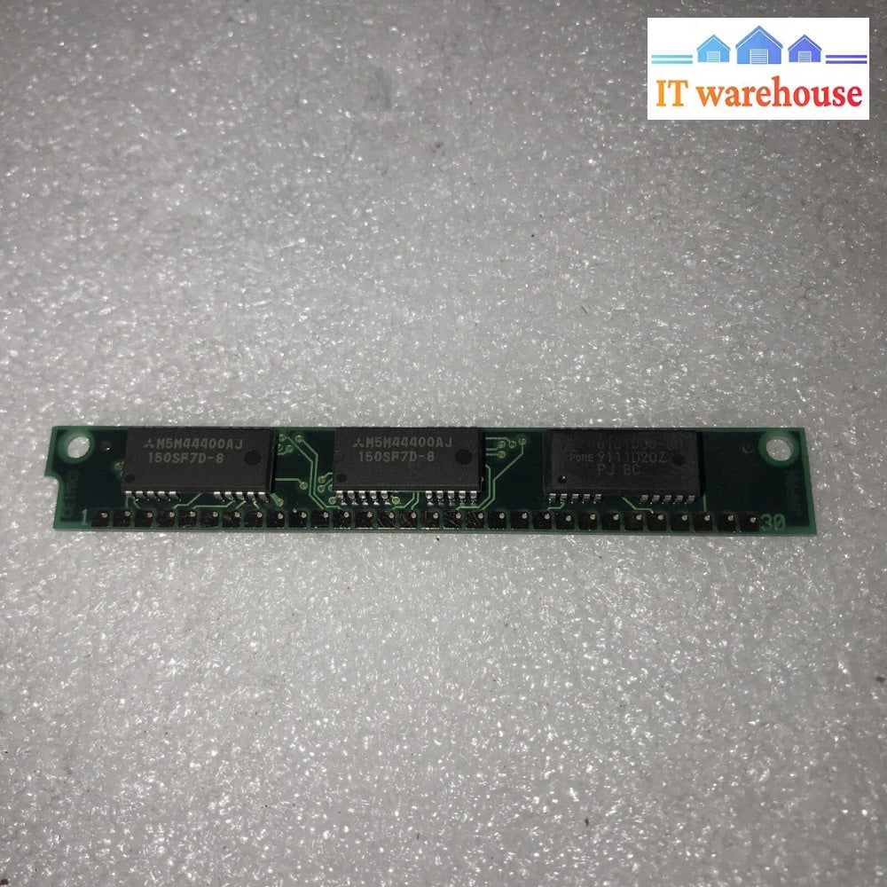 1MB Simm 30-pin 70ns 3-Chip  (2x M5M44400AJ) (1x  81C1000-80)