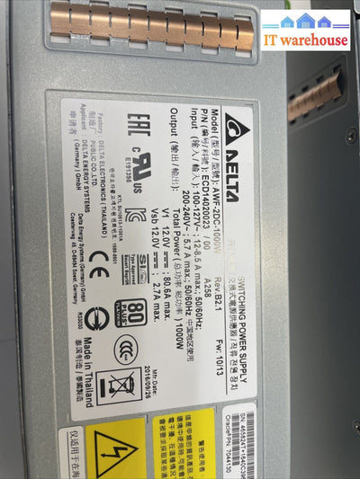 1x 7102762 Oracle/Sun T7-1 Power Supply 7044130 AWF-2DC-1000W X4-2L X3-2L X5