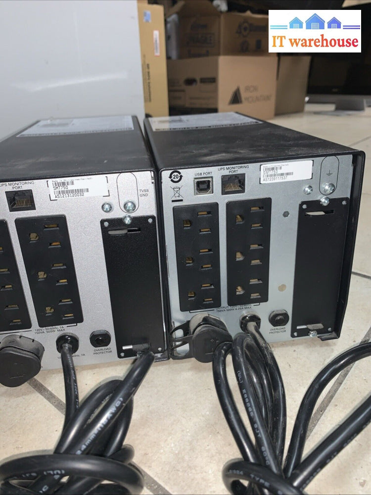 (1x) APC Smart-UPS 750 500W （NO BATTERIES***）