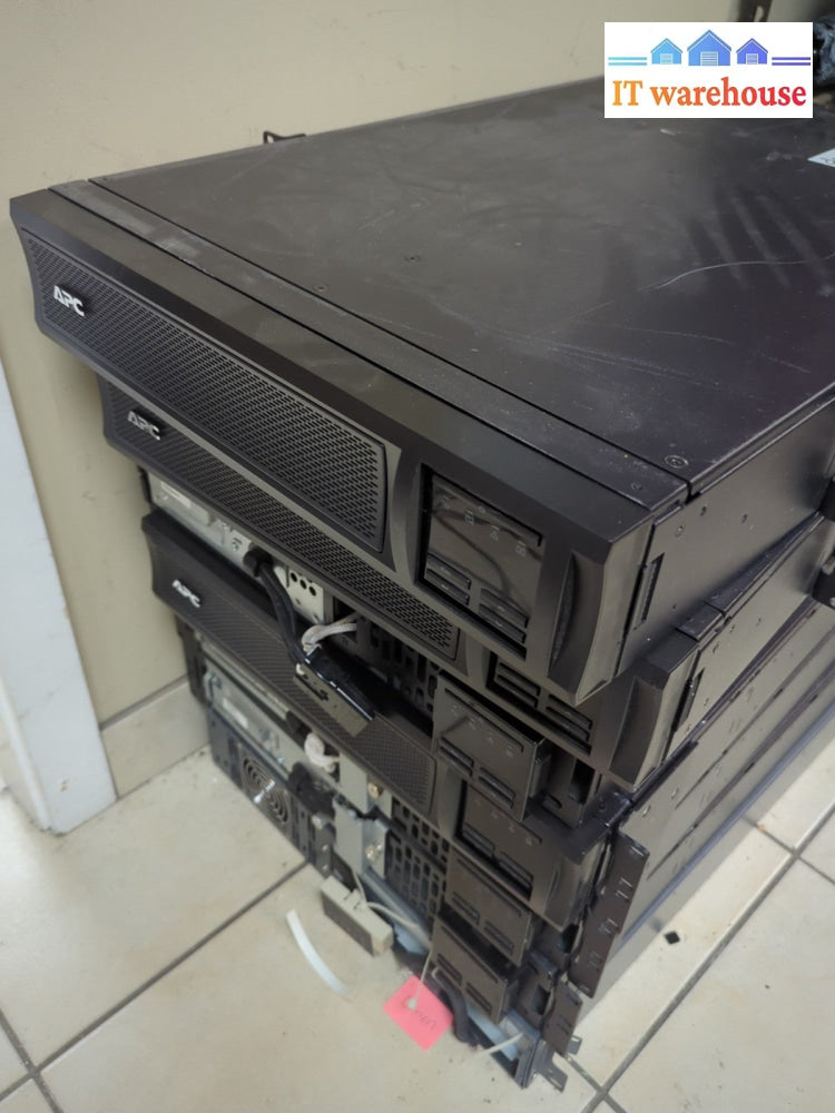1x APC SMX3000RMLV2UNC Smart UPS 2700W 120V 2U W/AP9631 (NO Batteries) -